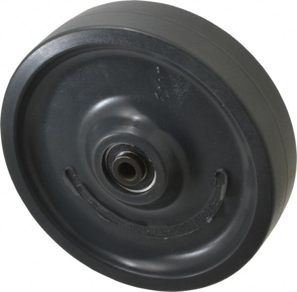 Albion - 8 Inch Diameter x 2 Inch Wide, Polyurethane Caster Wheel - 1,200 Lb. Capacity, 2-7/16 Inch Hub Length, 1/2 Inch Axle Diameter, Precision Ball Bearing - Exact Tooling