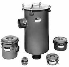 Made in USA - 6" Port, 29" High x 18" Wide, Flange FRL Filter - 1,100 SCFM, 220°F Max - Exact Tooling