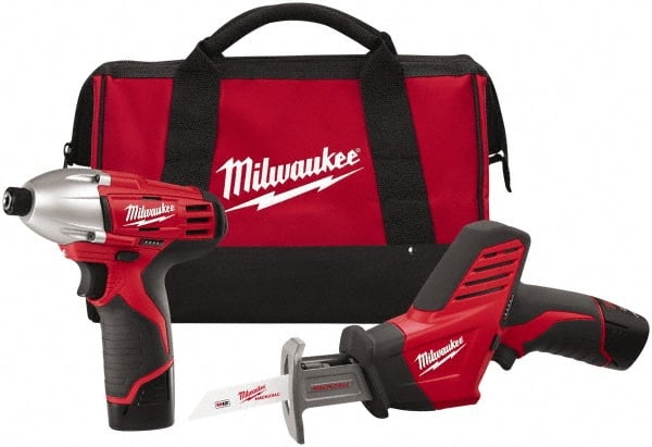 Milwaukee Tool - 12 Volt Cordless Tool Combination Kit - Exact Tooling