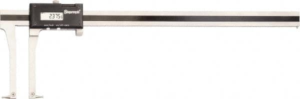 Starrett - 0 to 350mm Range, 0.01mm Resolution, Electronic Caliper - Stainless Steel with 93.98mm Stainless Steel Jaws, 0.02mm Accuracy, SPC Output - Exact Tooling