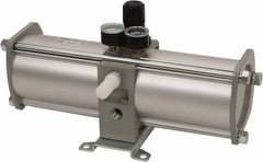 SMC PNEUMATICS - 1/2" NPT Booster Regulator - 63 Max SCFM, 1:2 Pressure Increase Ratio, 150 Max psi - Exact Tooling