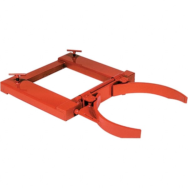 Wesco Industrial Products - 1,500 Lb Load Capacity, 55 Gal Drum Grab - 28" Wide x 4-3/4" High, Steel Wheels - Exact Tooling