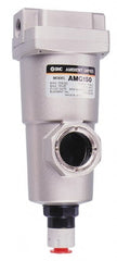 SMC PNEUMATICS - 2" NPT Pipe, 424 CFM Refrigerated Air Dryer - 75 kw, 16-3/4" Long, Open Auto Drain - Exact Tooling