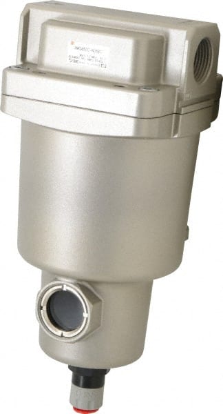 SMC PNEUMATICS - 3/4" NPT Pipe, 77 CFM Refrigerated Air Dryer - 15 kw, 8-15/16" Long, Closed Auto Drain - Exact Tooling