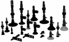 SMC PNEUMATICS - 1/8" PT Female Port, 13" Pad Diam, Flat, Vertical Vacuum Pad - Silicone - Exact Tooling