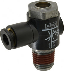 ARO/Ingersoll-Rand - 1/4" Male NPT x 1/4" Female NPT Right Angle Flow Control Valve - Exact Tooling