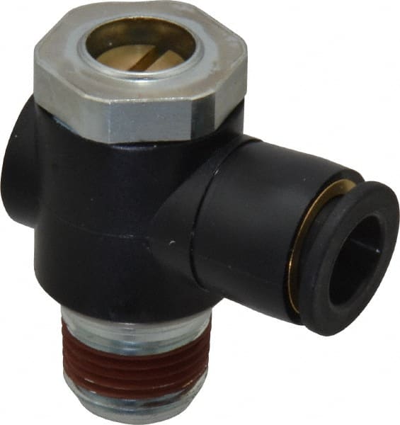 ARO/Ingersoll-Rand - 3/8" Male NPT x 3/8" Female NPT Right Angle Flow Control Valve - Exact Tooling