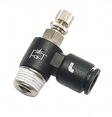 Legris - 8mm Tube OD x 3/8" BSPP Miniature Flow Control Regulator - 0 to 145 psi & Nylon Material - Exact Tooling
