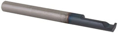 Scientific Cutting Tools - 0.0305" Groove Width, 0.187" Min Hole Diam, 1/2" Max Hole Depth, Retaining Ring Grooving Tool - 0.05" Projection, 1-1/2" Shank Length, 2" OAL, Solid Carbide, AlTiN+ Finish - Exact Tooling