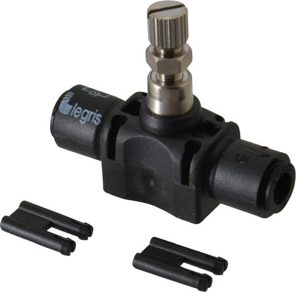Legris - 1/4" Tube OD Inline Flow Control Valve - Exact Tooling