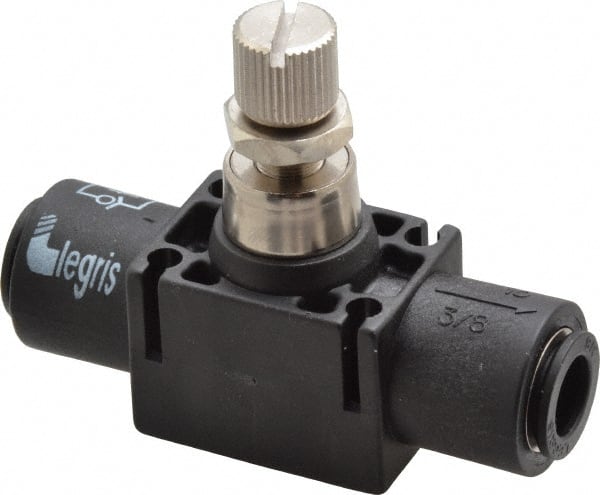 Legris - 3/8" Tube OD Inline Flow Control Valve - Exact Tooling