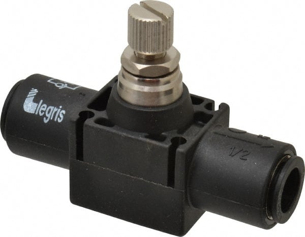 Legris - 12mm Tube OD Inline Flow Control Valve - Exact Tooling