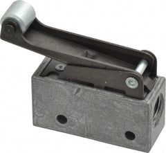 Mead - 3 Way Pilot Air Valve - 1/8" NPT Inlet, Steel Roller - Exact Tooling