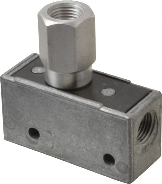 Mead - 3 Way Pilot Air Valve - 1/8" NPT Inlet, Pressure Piloted - Exact Tooling