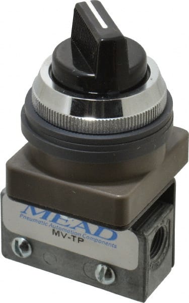 Mead - 3 Way Pilot Air Valve - 1/8" NPT Inlet, Two Position - Exact Tooling