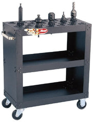 Huot - 15 Tool Capacity, HSK100A Taper Size SpeedyScoot CNC Tool Cart - Exact Tooling