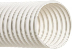 Hi-Tech Duravent - 5" Inside x 5.29" Outside Diam, Food & Beverage Hose - 8" Bend Radius, White, 25' Long, 15 Vacuum Rating, 9 psi Working Pressure - Exact Tooling