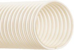 Hi-Tech Duravent - 1-3/4" ID, 28 Hg Vac Rating, 27 psi, Polyurethane Vacuum & Duct Hose - 50' Long, Clear with Opaque Helix, 4-1/4" Bend Radius, -20 to 180°F - Exact Tooling