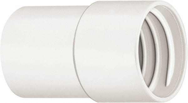 Hi-Tech Duravent - 3" Screw-On Hose Cuff - PVC, White - Exact Tooling