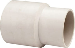 Hi-Tech Duravent - 1-3/4" Screw-On Hose Cuff - PVC, White - Exact Tooling