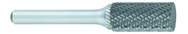 SA-3 -- 3/8 x 3/4 LOC x 1/4 Shank x 2 OAL Cylindrical Carbide Medium Tough Cut Burr - Exact Tooling