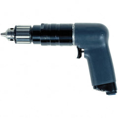 Ingersoll-Rand - 3/8" Keyed Chuck - Pistol Grip Handle, 3,950 RPM, 0.51 hp, 90 psi - Exact Tooling