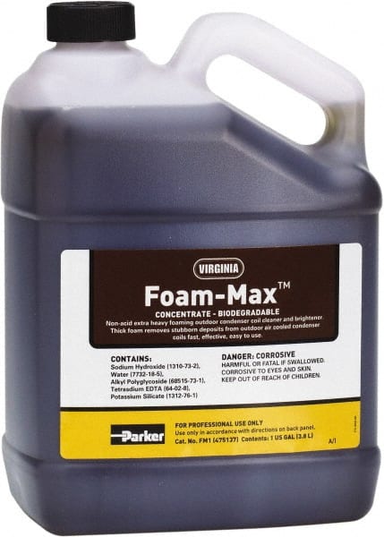 Parker - 1 Gal HVAC Coil Cleaner - For Extra Tough Cleaning Jobs - Exact Tooling