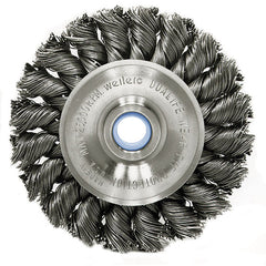 ‎3″ Standard Twist Knot Wire Wheel, .020″ Steel Fill, 1/2″-3/8″ Arbor Hole - Exact Tooling