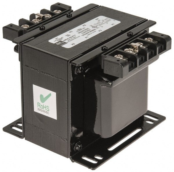 Sola/Hevi-Duty - 1 Phase, 1/4 kVA, Control Transformer - 2 Input, 1 Output Winding, 60 Hz, 5.21 Inch Deep x 3.89 Inch High, 131°F Temp Rise - Exact Tooling
