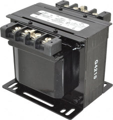Sola/Hevi-Duty - 1 Phase, 0.2 kVA, Control Transformer - 2 Input, 1 Output Winding, 60, 50/60 at 220 V x 440 V, 50/60 at 230 V x 460 V Hz, 4.79 Inch Deep x 3.89 Inch High, 131°F Temp Rise - Exact Tooling