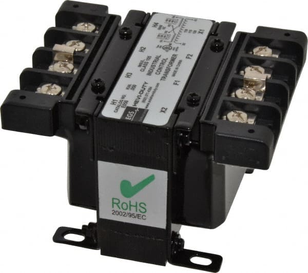 Sola/Hevi-Duty - 1 Phase, 0.05 kVA, Control Transformer - 2 Input, 1 Output Winding, 60, 50/60 at 220 V x 440 V, 50/60 at 230 V x 460 V Hz, 3.99 Inch Deep x 2.72 Inch High, 131°F Temp Rise - Exact Tooling