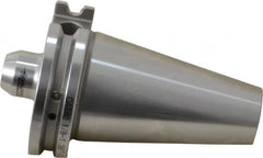 Accupro - CAT40 Taper Shank 1/8" Hole End Mill Holder/Adapter - 5/8" Nose Diam, 1.35" Projection, 5/8-11 Drawbar, Through-Spindle & DIN Flange Coolant - Exact Tooling
