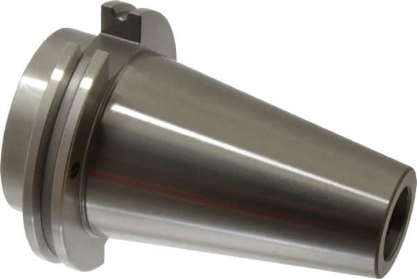 Accupro - CAT50 Taper Shank 1/4" Hole End Mill Holder/Adapter - 20mm Nose Diam, 1.38" Projection, Through-Spindle & DIN Flange Coolant - Exact Tooling