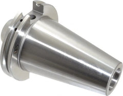 Accupro - CAT50 Taper Shank 5/8" Hole End Mill Holder/Adapter - 1-21/32" Nose Diam, 1.75" Projection, 1-8 Drawbar, Through-Spindle & DIN Flange Coolant - Exact Tooling