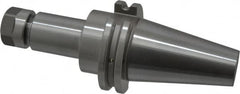 Accupro - 0.02" to 0.433" Capacity, 4" Projection, CAT40 Taper Shank, ER16 Collet Chuck - 0.0002" TIR, Through-Spindle & DIN Flange Coolant - Exact Tooling