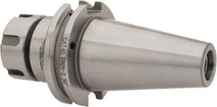 Accupro - 0.039" to 0.629" Capacity, 2-1/2" Projection, CAT40 Taper Shank, ER25 Collet Chuck - 0.0002" TIR, Through-Spindle & DIN Flange Coolant - Exact Tooling