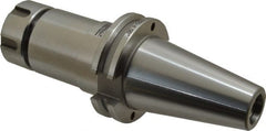 Accupro - 0.039" to 0.629" Capacity, 4" Projection, CAT40 Taper Shank, ER25 Collet Chuck - 0.0002" TIR, Through-Spindle & DIN Flange Coolant - Exact Tooling