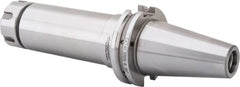 Accupro - 0.039" to 0.629" Capacity, 6" Projection, CAT40 Taper Shank, ER25 Collet Chuck - 0.0002" TIR, Through-Spindle & DIN Flange Coolant - Exact Tooling