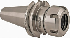 Accupro - 0.078" to 0.787" Capacity, 2-1/2" Projection, CAT40 Taper Shank, ER32 Collet Chuck - 0.0002" TIR, Through-Spindle & DIN Flange Coolant - Exact Tooling