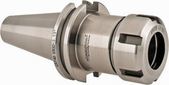 Accupro - 0.078" to 0.787" Capacity, 3.13" Projection, CAT40 Taper Shank, ER32 Collet Chuck - 0.0002" TIR, Through-Spindle & DIN Flange Coolant - Exact Tooling