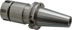 Accupro - 0.078" to 0.787" Capacity, 4" Projection, CAT40 Taper Shank, ER32 Collet Chuck - 0.0002" TIR, Through-Spindle & DIN Flange Coolant - Exact Tooling