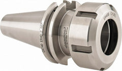 Accupro - 0.118" to 1.023" Capacity, 2-1/2" Projection, CAT40 Taper Shank, ER40 Collet Chuck - 0.0002" TIR, Through-Spindle & DIN Flange Coolant - Exact Tooling