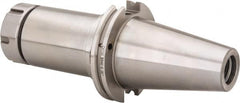 Accupro - 0.118" to 1.181" Capacity, 6" Projection, CAT50 Taper Shank, ER40 Collet Chuck - 0.0002" TIR, Through-Spindle & DIN Flange Coolant - Exact Tooling