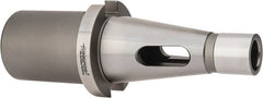 Accupro - NMTB40 Outside Taper, 4MT Inside Taper, NMTB to Morse Taper Adapter - 3" Projection, 1.97" Nose Diam, Through Coolant - Exact Tooling