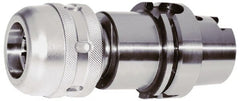 Accupro - HSK100A Taper Shank, 1" Hole Diam x 2.362" Nose Diam Milling Chuck - 5.315" Projection, 0.0002" TIR, Through-Spindle Coolant, Balanced to 10,000 RPM - Exact Tooling