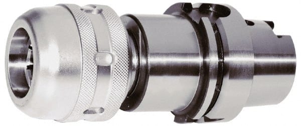 Accupro - HSK100A Taper Shank, 3/4" Hole Diam x 2.047" Nose Diam Milling Chuck - 5.315" Projection, 0.0002" TIR, Through-Spindle Coolant, Balanced to 10,000 RPM - Exact Tooling