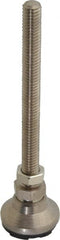 Gibraltar - 3/8-16 Bolt Thread, Studded Pivotal Stud Mount Leveling Pad & Mount - 3,750 Max Lb Capacity, 1-1/4" Base Diam - Exact Tooling