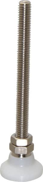 Gibraltar - 3/8-16 Bolt Thread, Studded Pivotal Stud Mount Leveling Pad & Mount - 300 Max Lb Capacity, 1-1/4" Base Diam - Exact Tooling
