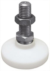 Gibraltar - 5/8-11 Bolt Thread, Studded Pivotal Stud Mount Leveling Pad & Mount - 1,200 Max Lb Capacity, 2-1/2" Base Diam - Exact Tooling