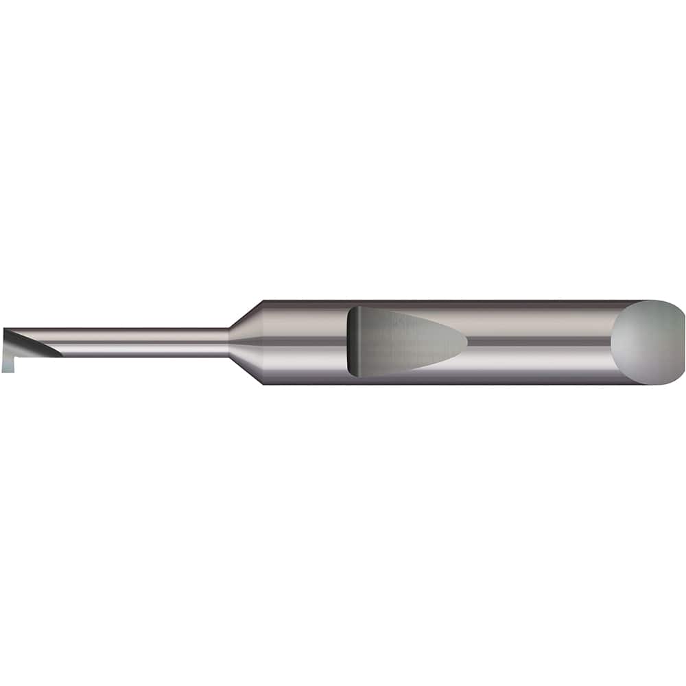 Micro 100 - Grooving Tools; Grooving Tool Type: Retaining Ring ; Material: Solid Carbide ; Shank Diameter (Decimal Inch): 0.1875 ; Shank Diameter (Inch): 3/16 ; Groove Width (Decimal Inch): 0.0200 ; Projection (Decimal Inch): 0.0300 - Exact Tooling